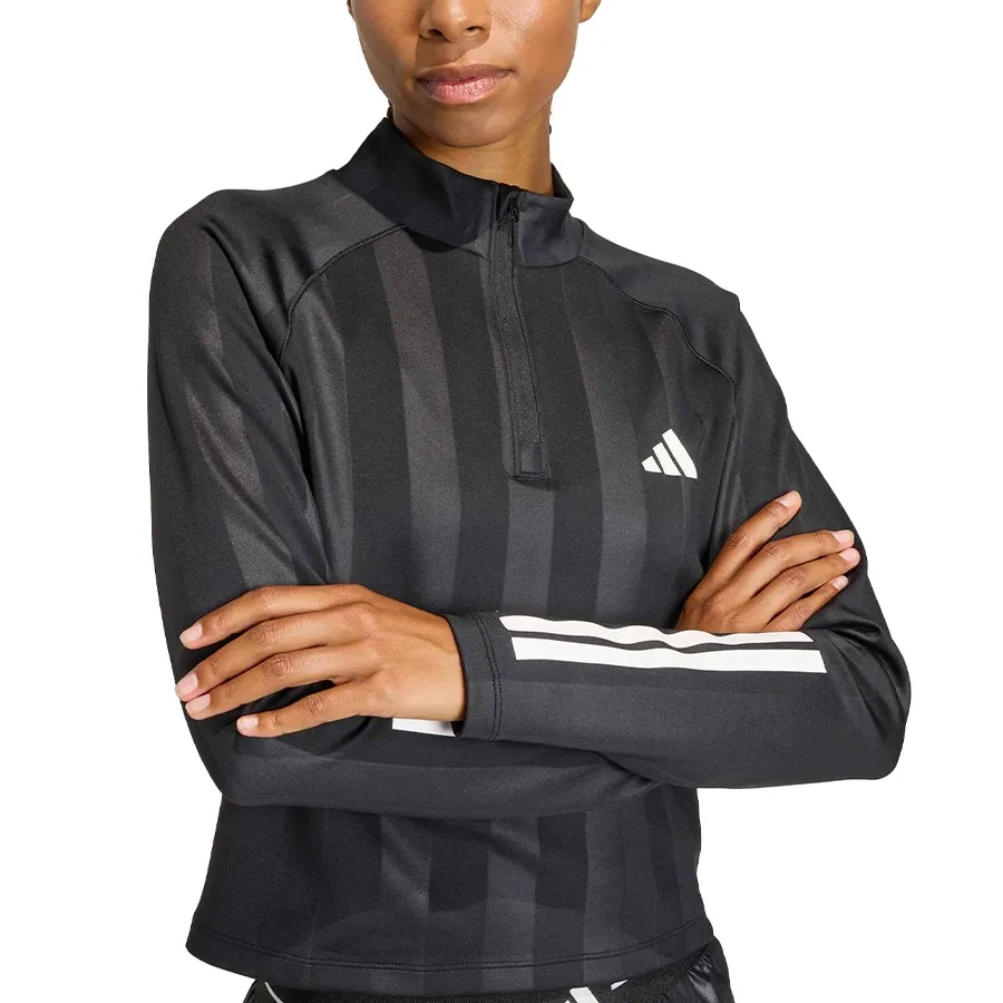 Imagen 4 de 5 de Remera adidas Hyperglam 3 Stripes-NEGRO/BLANCO