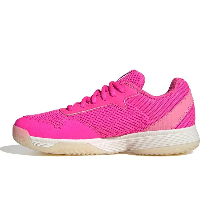 Imagen 2 de 7 de Zapatillas adidas Courtflash-ROSA FLUOR/PLATA
