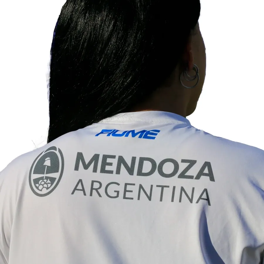 Imagen 4 de 5 de Camiseta Fiume Sport Alternativa Godoy Cruz 25-BLANCO/AZUL/VIOLETA