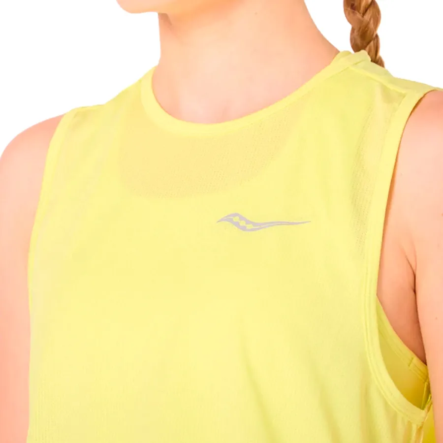 Imagen 2 de 4 de Musculosa Saucony Stopwatch Crop Tank-AMARILLO