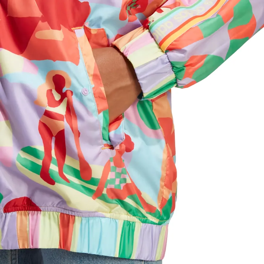 Imagen 3 de 4 de Campera adidas Farm-LILA/MULTICOLOR