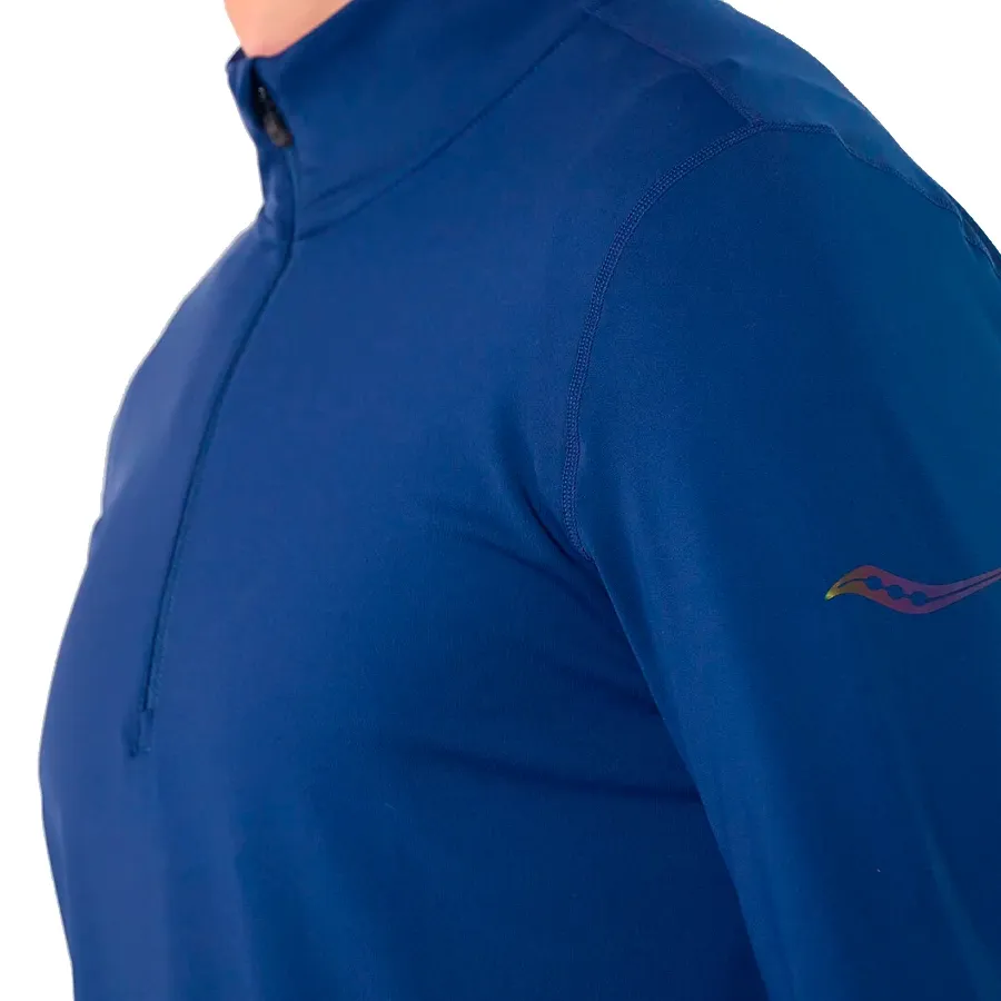 Imagen 2 de 4 de Buzo Saucony Solstice 1/4 II-MARINO
