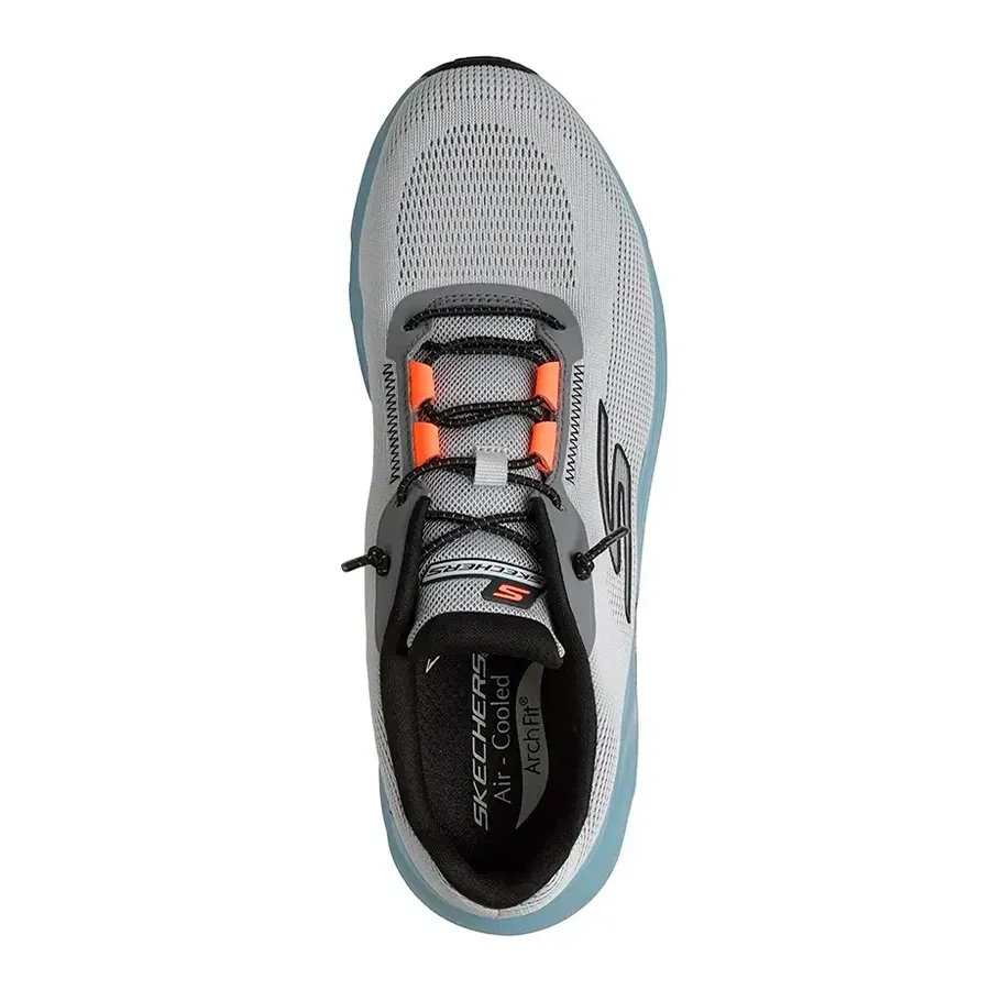 Imagen 3 de 5 de Zapatillas Skechers Go Run Glide Step Arch-GRIS-CELESTE