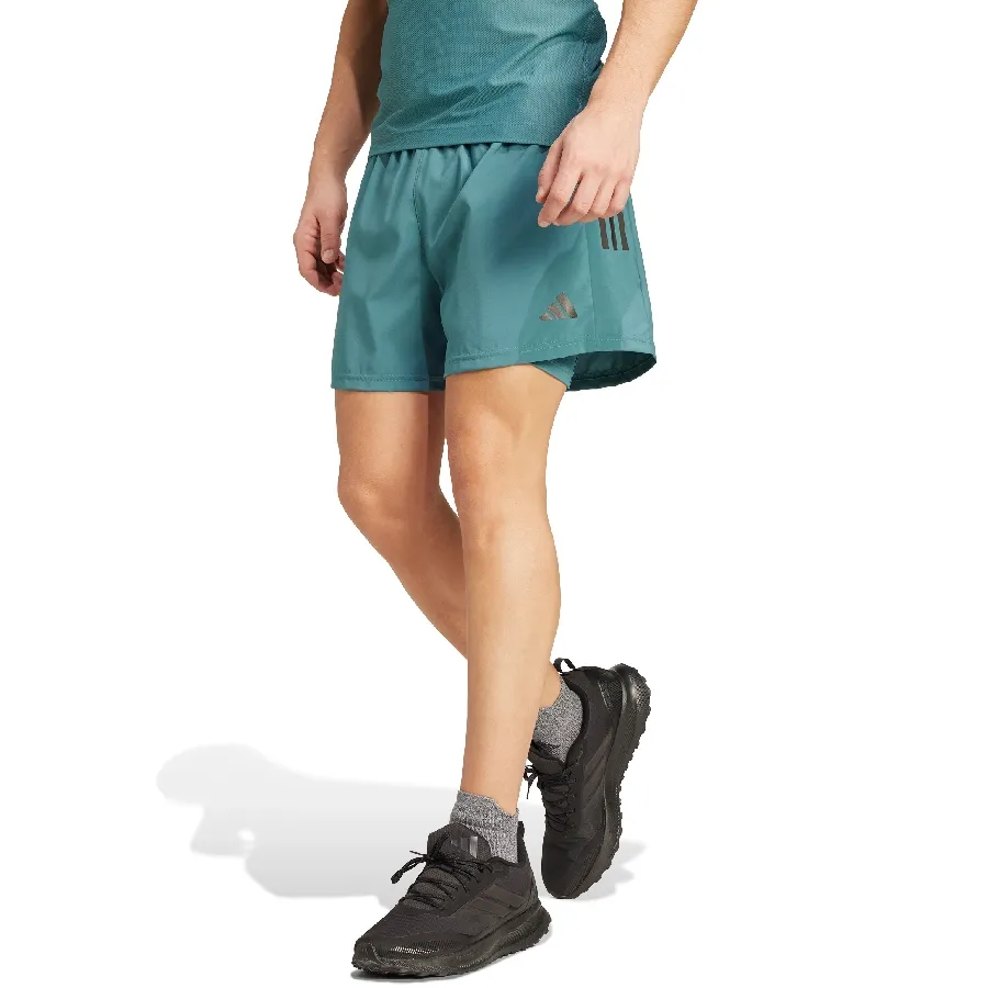 Imagen 0 de 5 de adidas Shorts  Own the Run Climacool 2 en 1-VERDE AGUA