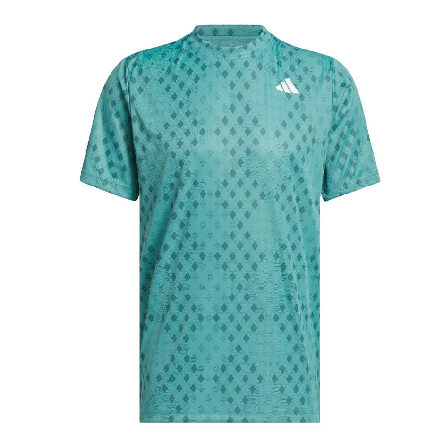 Imagen 1 de 3 de Remera adidas Club de Tenis estampada Climacool-TURQUESA