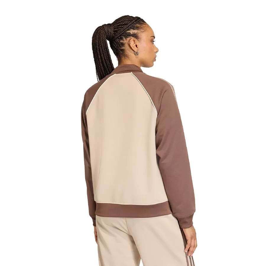 Imagen 2 de 6 de Campera adidas originals Sst Loose-BEIGE/MARRON