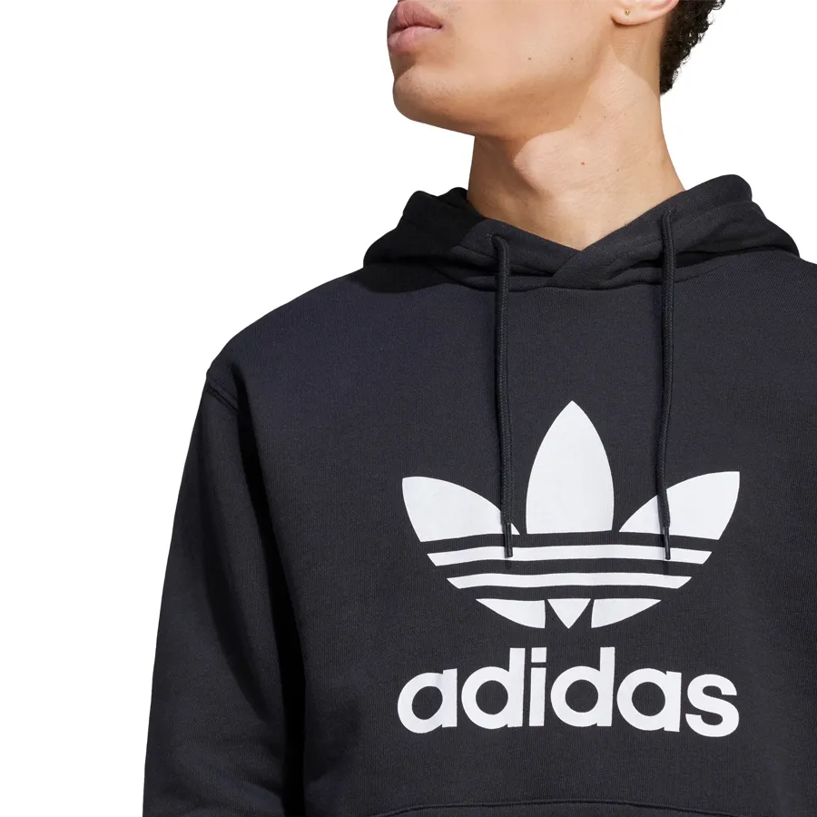 Imagen 2 de 5 de Buzo adidas originals Adicolor Classics Trifolio-NEGRO/BLANCO