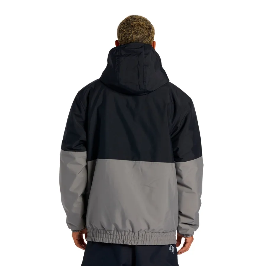 Imagen 1 de 6 de Buzo Dc Snow Nexus Rev Anorak-NEGRO/GRIS/AMARILLO