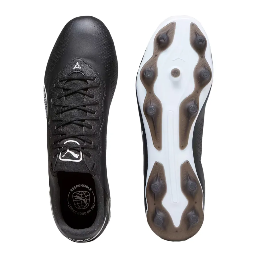 Imagen 3 de 6 de Botines Puma King Pro Fg/Ag-NEGRO/BLANCO
