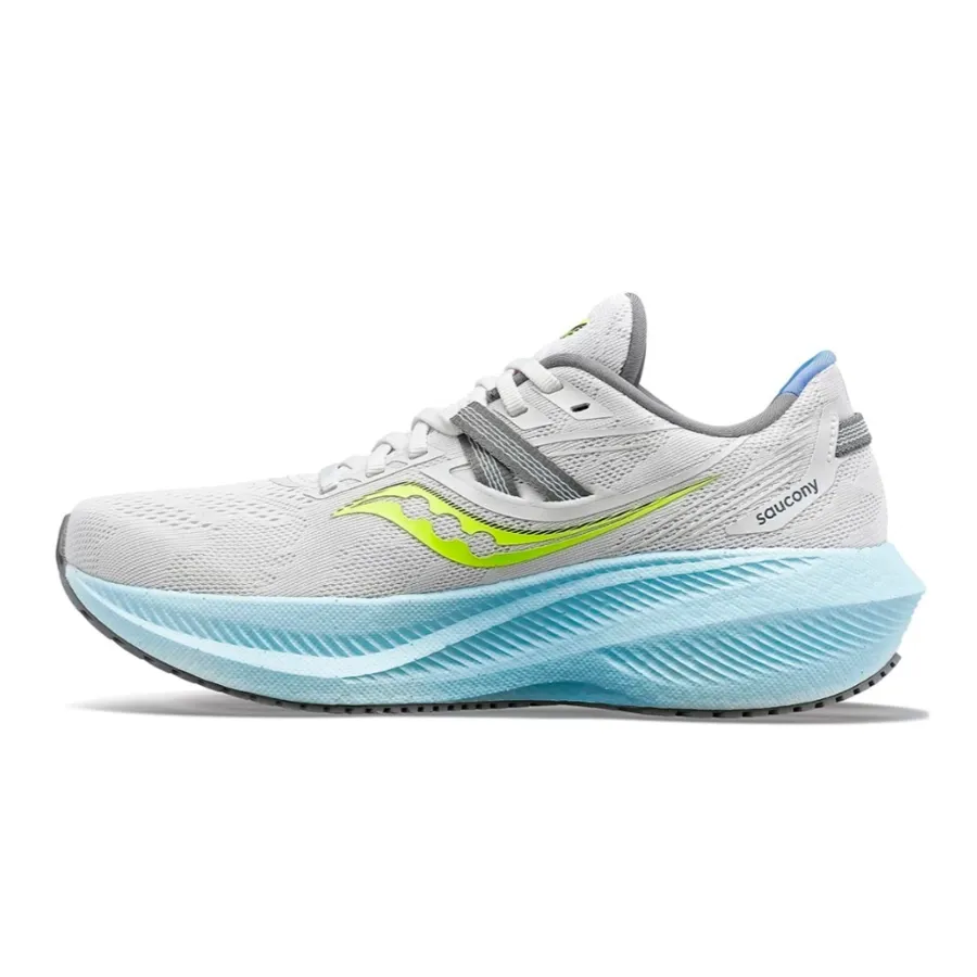 Imagen 2 de 5 de Zapatillas Saucony Triumph 20-GRIS/VERDE FLUOR/CELESTE