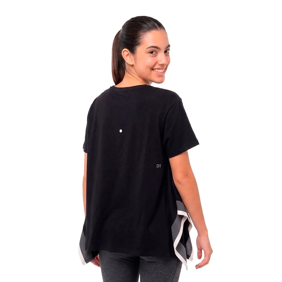 Imagen 1 de 3 de Remera Asics Ss Tee Top-NEGRO/BLANCO