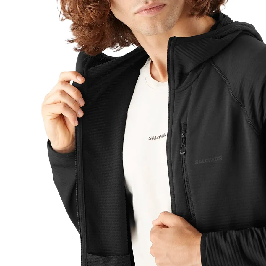 Imagen 3 de 7 de Campera Salomon Essential Lightwarm-NEGRO