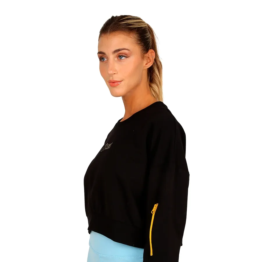 Imagen 2 de 4 de Buzo Asics Outline Aw22-NEGRO/AMARILLO