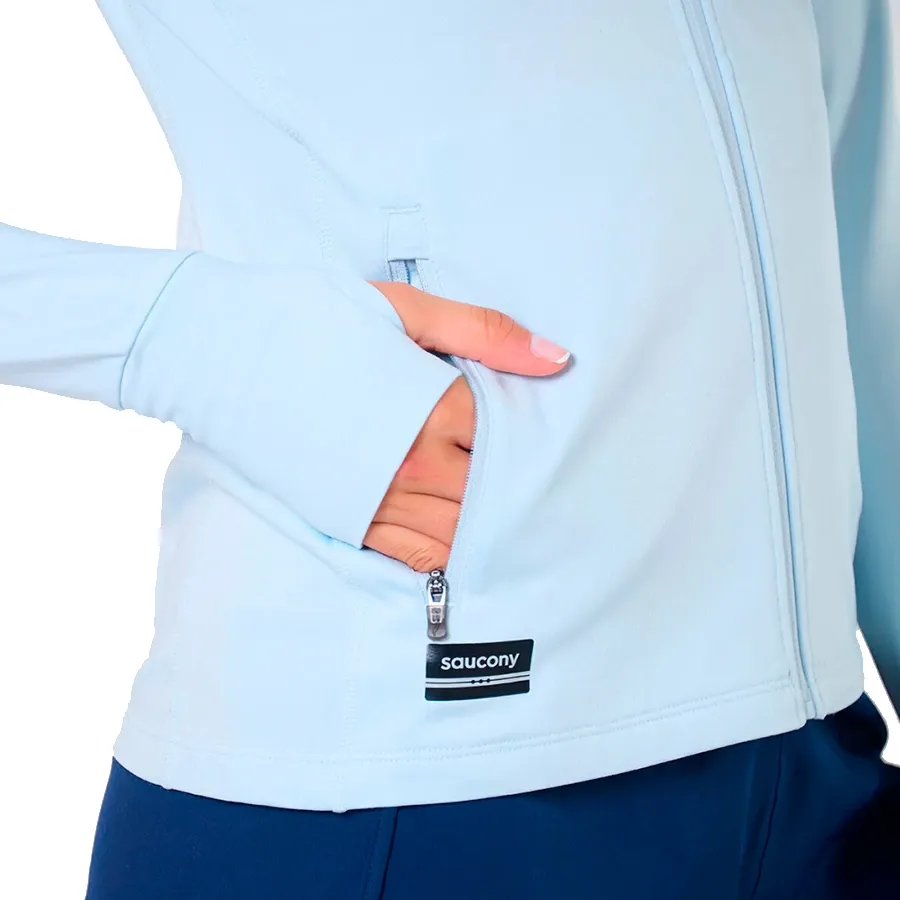 Imagen 2 de 3 de Campera Saucony Solstice Full Zip-CELESTE