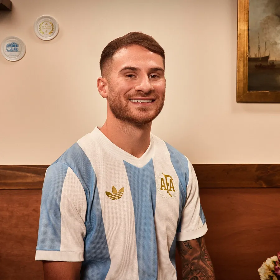 Imagen 4 de 6 de Camiseta adidas originals Aniversario Argentina 50 Años Afa-BLANCO/CELESTE