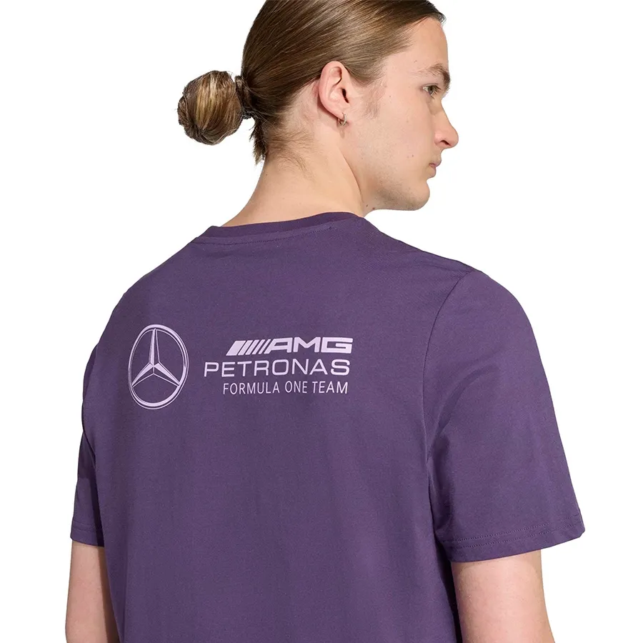 Imagen 3 de 4 de Remera adidas Mercedes - AMG Premium Woven Graphic-MORADO