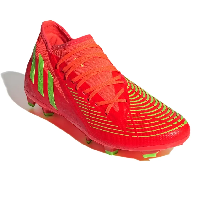 Imagen 2 de 5 de Botines adidas Predator Edge 3 Fg-ROJO/VERDE FLUOR