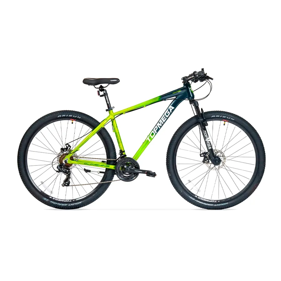 Imagen 0 de 9 de TopMega Mountain Bike Sunshine Aluminio R29 21vel-VERDE/LIMA