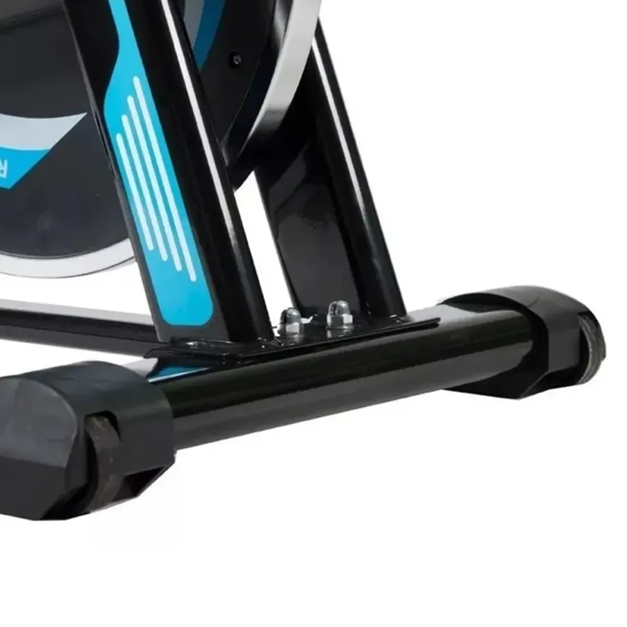 Imagen 8 de 9 de Bicicleta Fija TopMega Bicicleta Spinning-NEGRO/CELESTE