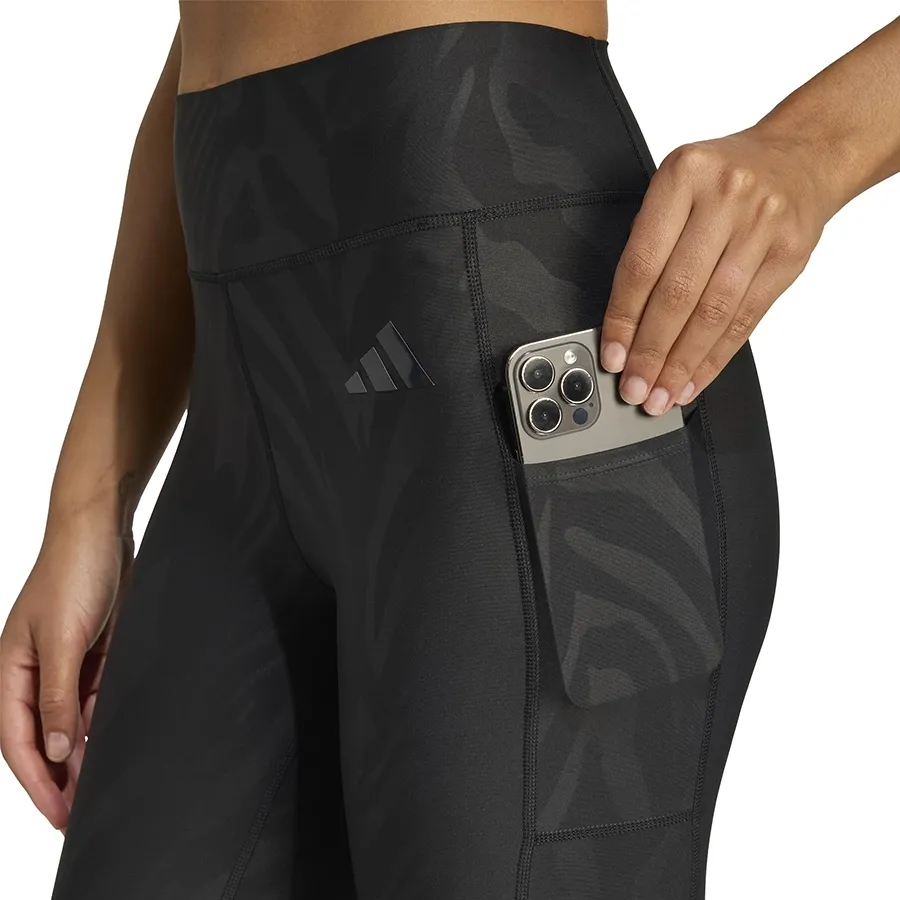 Imagen 2 de 4 de Calza adidas Optime Aop-NEGRO