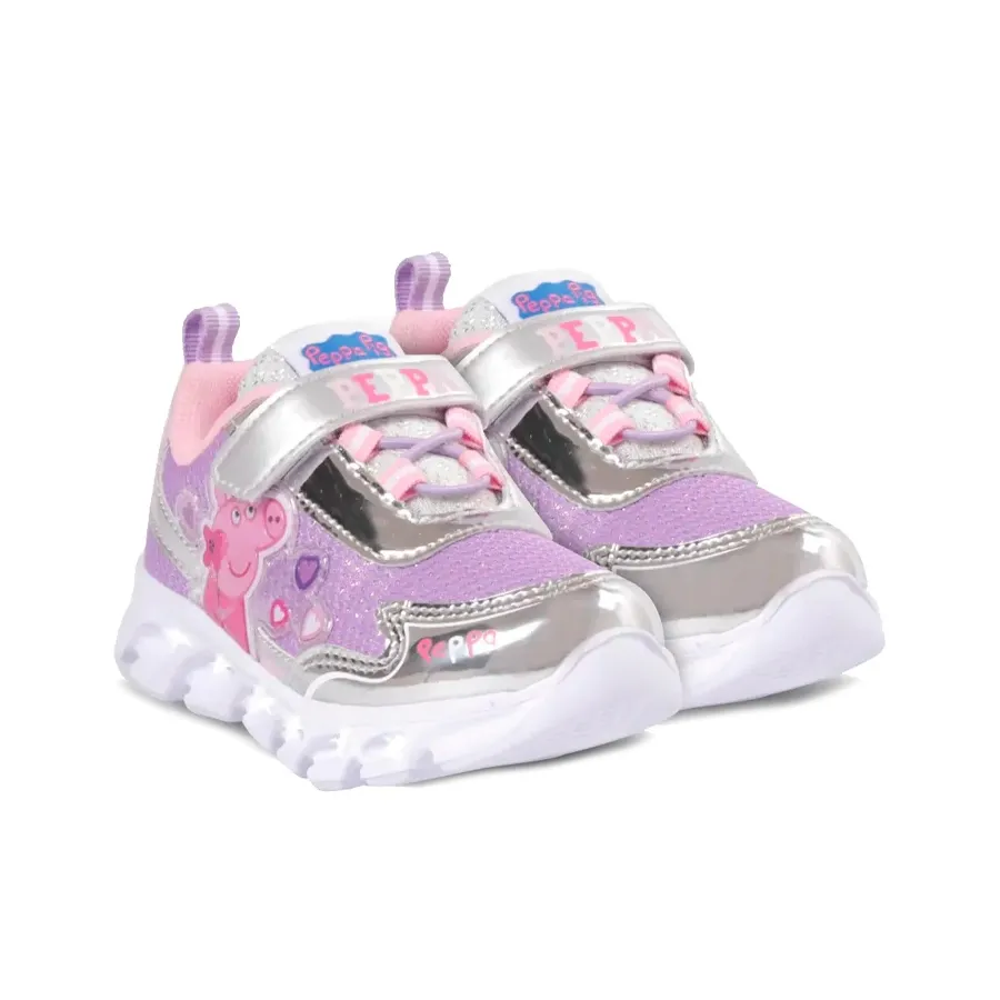 Imagen 1 de 3 de Zapatillas Footy Peppa Pig-LILA/ROSA/PLATA
