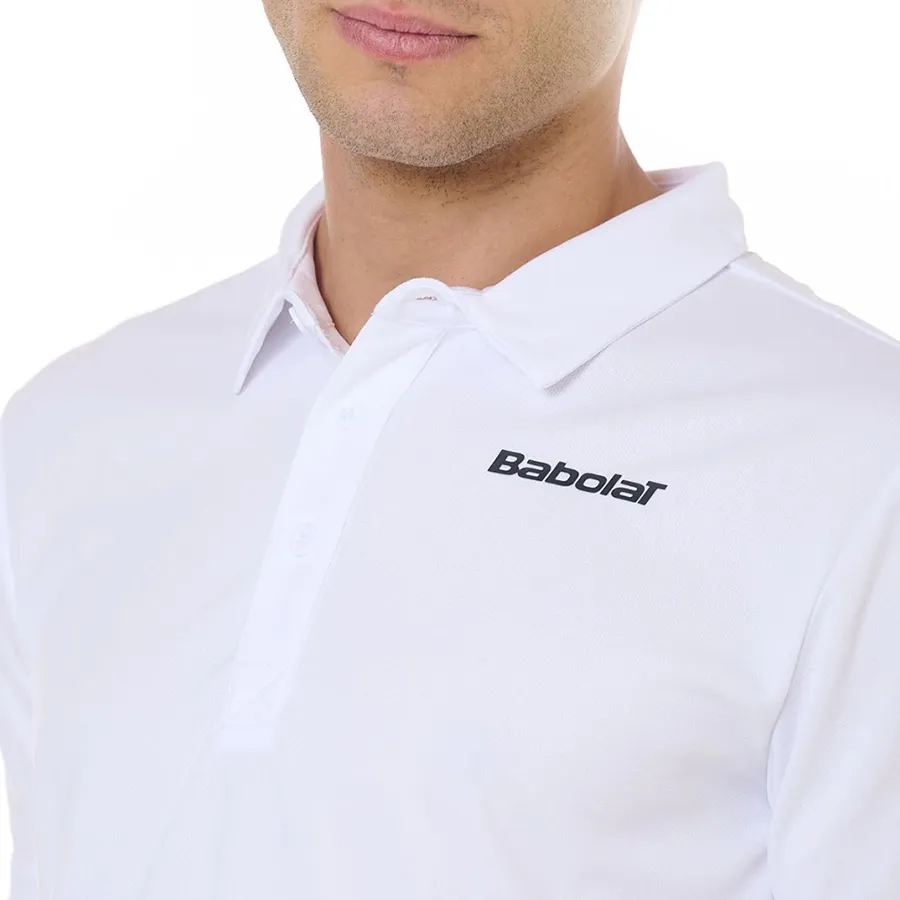 Imagen 3 de 5 de Remera Babolat Polo Tradition-BLANCO