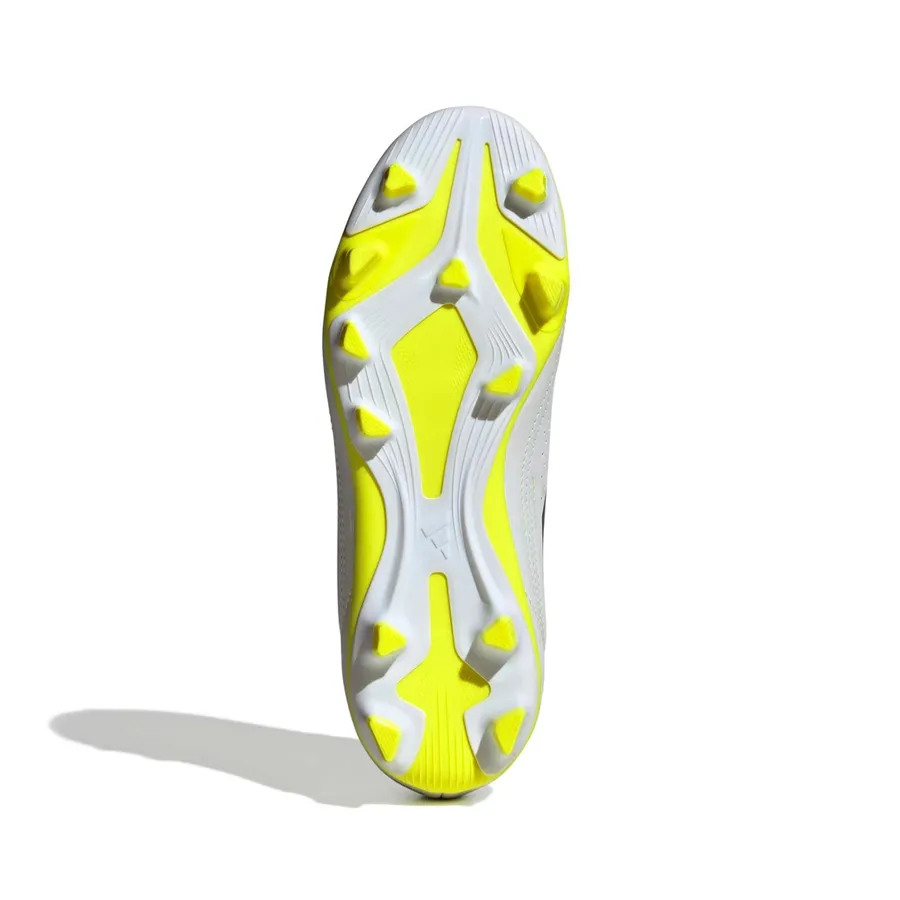 Imagen 4 de 7 de Botines adidas Deportivo 3 Flexible Ground Boots-BLANCO/NEGRO/AMARILLO FLUOR