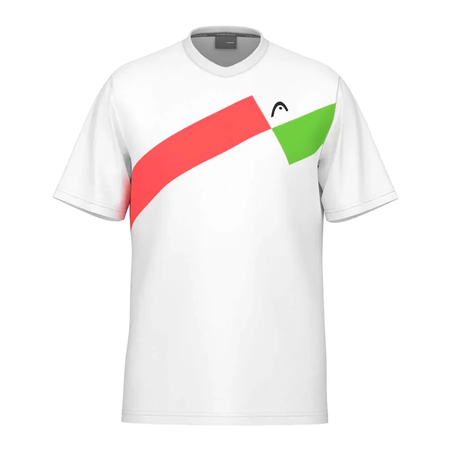 Imagen 1 de 3 de Remera Head Topspin 25-BLANCO/VERDE/ROJO