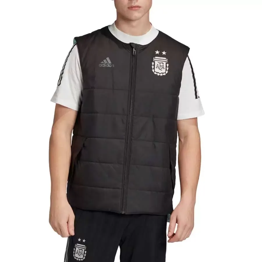 Imagen 3 de 5 de Chaleco adidas Seleccion Argentina Reversible-NEGRO