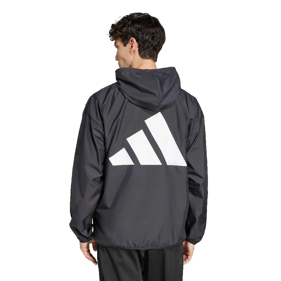 Imagen 1 de 5 de Campera adidas Rompevientos Essentials Big Logo-NEGRO/BLANCO