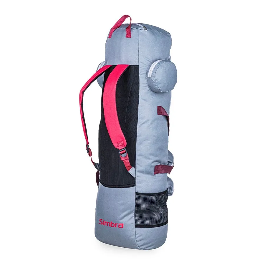 Imagen 1 de 2 de Bolso Simbra Mochila Jab-GRIS/BORDO