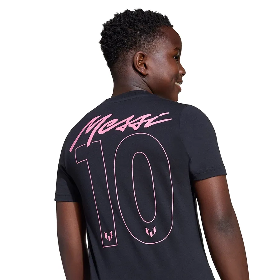 Imagen 3 de 4 de Remera adidas Messi N&N Graphic-NEGRO/ROSA