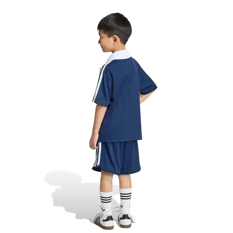 Imagen 1 de 7 de Conjunto adidas originals Polo Pinstripe-MARINO/BLANCO