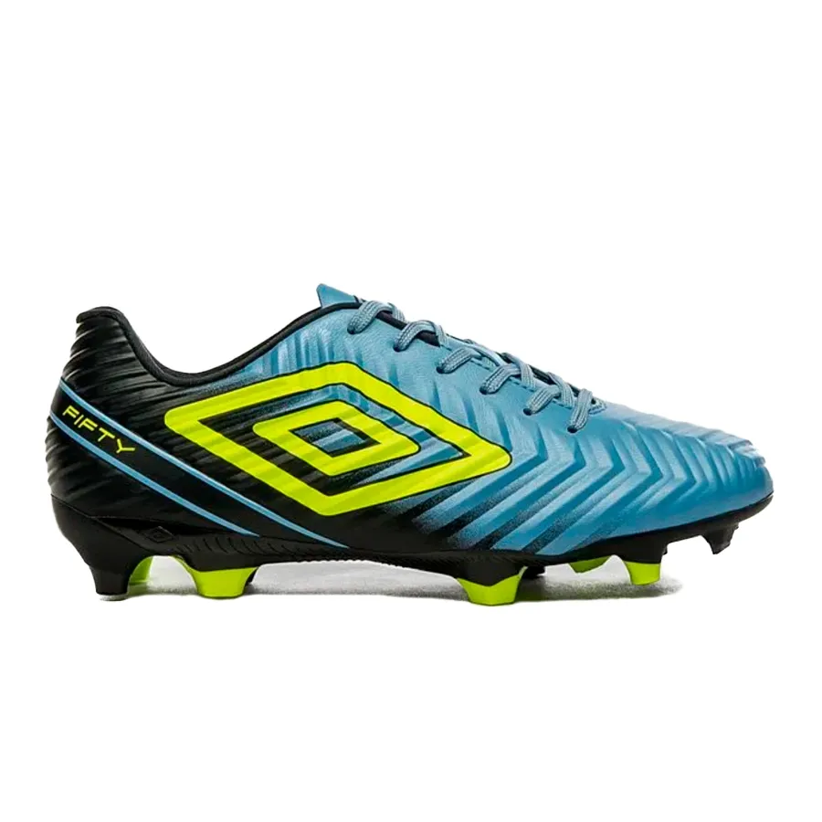 Imagen 0 de 5 de Botines Umbro Campo Fifty V-CELESTE/NEGRO/LIMA