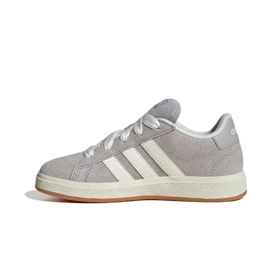 Imagen 3 de 8 de Zapatillas adidas Grand Court 00s Kids-GRIS/BLANCO