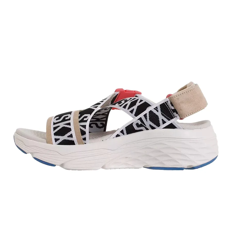 Imagen 1 de 5 de Sandalias Skechers Zapatillas   Max Cushioning-NATURAL/NEGRO/BLANCO