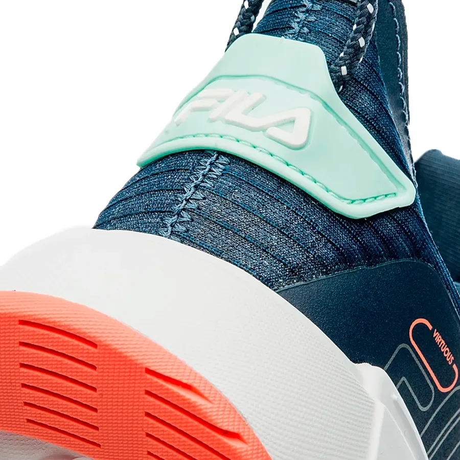 Imagen 5 de 7 de Zapatillas Fila F Virtuous-MARINO/CORAL/VERDE AGUA