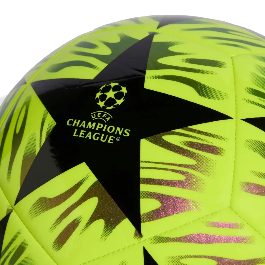 Imagen 3 de 4 de Pelota adidas UEFA Champions League Final Club-NEGRO/AMARILLO FLUOR