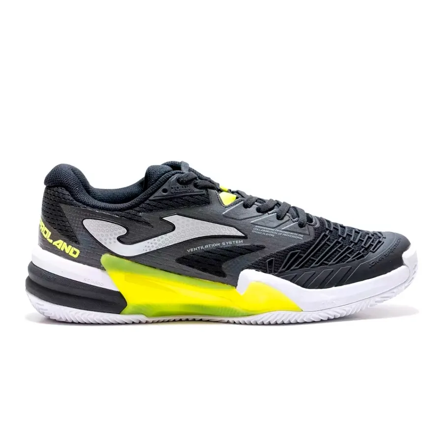 Imagen 0 de 5 de Zapatillas Joma Tenis Roland-NEGRO/PLATA/AMARILLO FLUOR