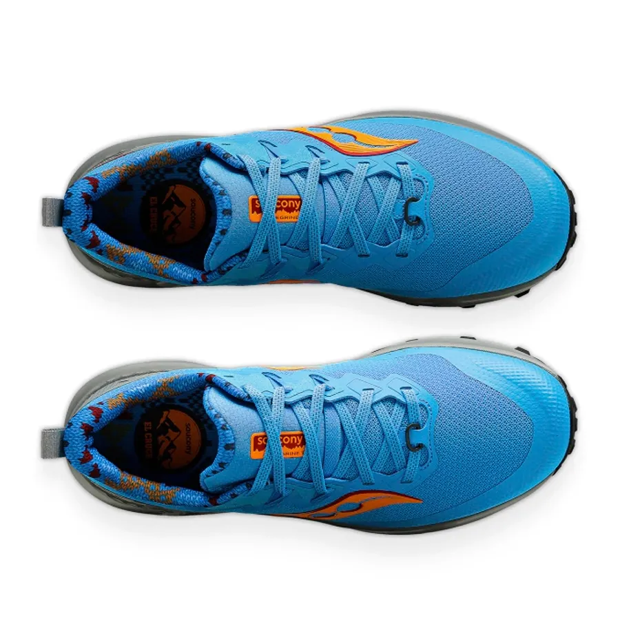 Imagen 2 de 5 de Zapatillas Saucony Peregrine 14 El Cruce Cyan-CELESTE/GRAFITO/NARANJA