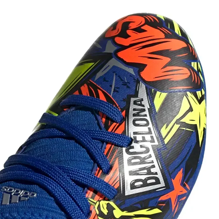 Imagen 5 de 6 de Botines adidas Nemeziz Messi 19.3 Terreno Firme-AZUL/NARANJA/AMARILLO