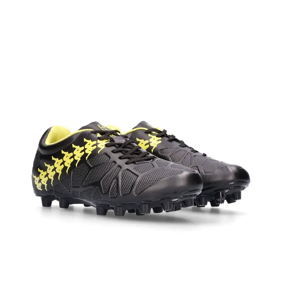 Imagen 3 de 5 de Botines Kappa Invictus Fg Kid-NEGRO/AMARILLO