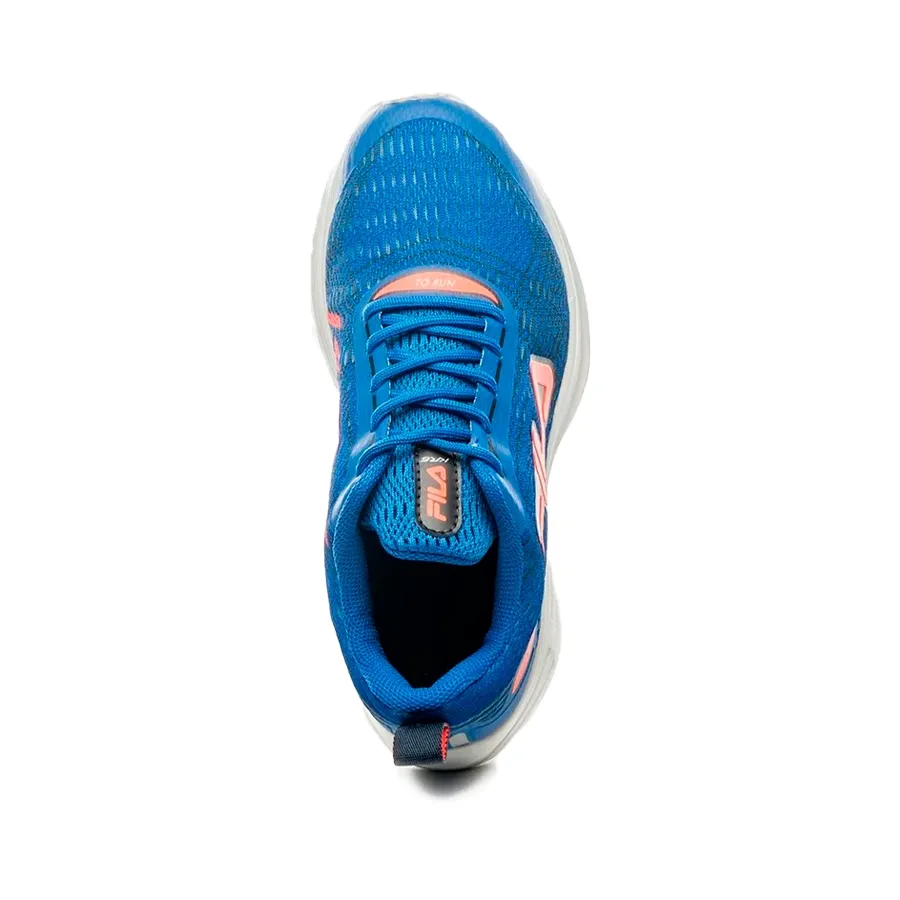 Imagen 4 de 5 de Zapatillas Fila Kr6 Kids-MARINO/NARANJA