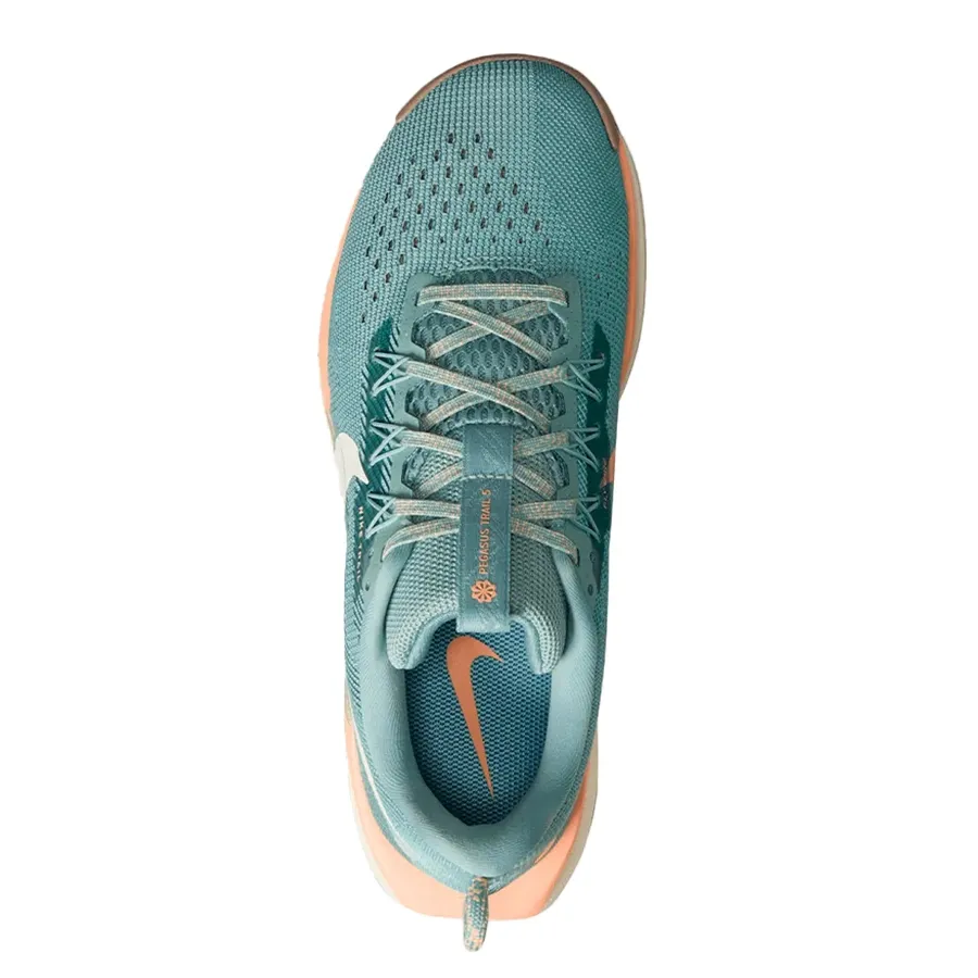 Imagen 3 de 7 de Zapatillas Nike React X Pegasus Trail 5-VERDE AGUA/SALMÓN