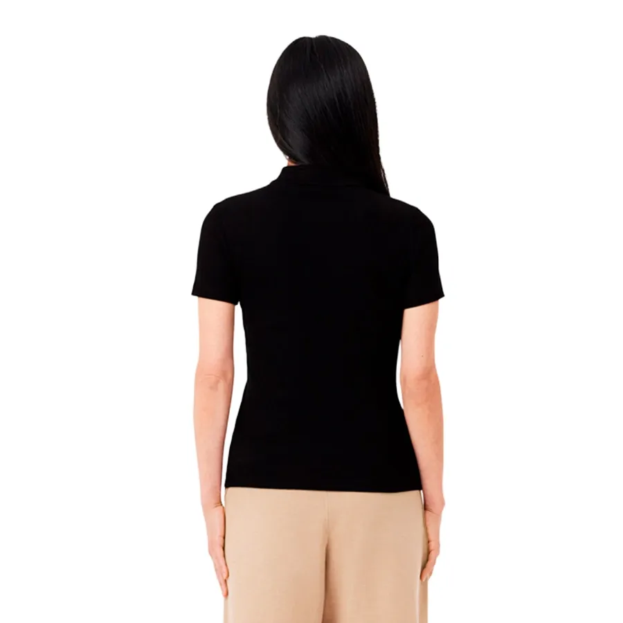 Imagen 1 de 5 de Remera Lacoste Polo Chemise Col Bord-NEGRO