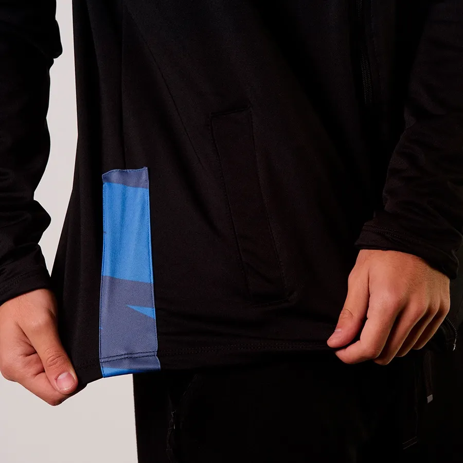 Imagen 3 de 4 de Campera Fiume Sport Match Godoy Cruz-NEGRO/AZUL