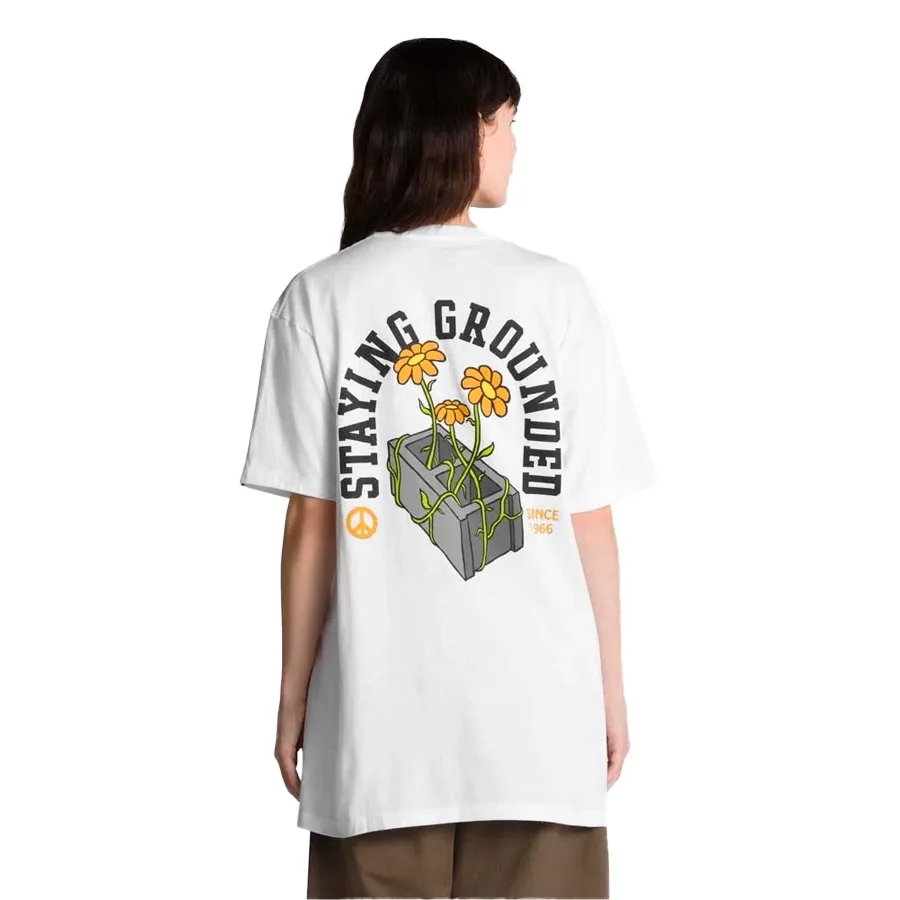 Imagen 3 de 5 de Remera Vans Staying Gounded-BLANCO/AMARILLO