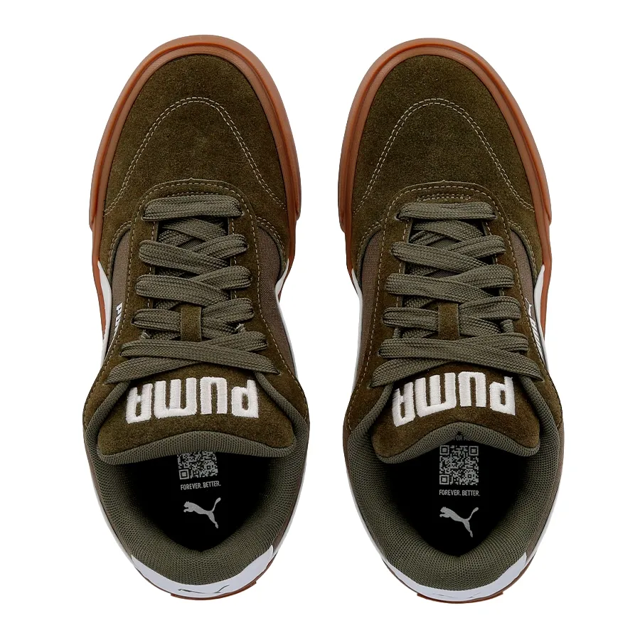 Imagen 3 de 5 de Zapatillas Puma CC Park Vulc-VERDE OLIVA/BLANCO