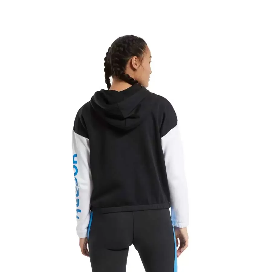 Imagen 1 de 5 de Buzo Reebok Te Linear Logo Fl F-NEGRO/CELESTE/BLANCO