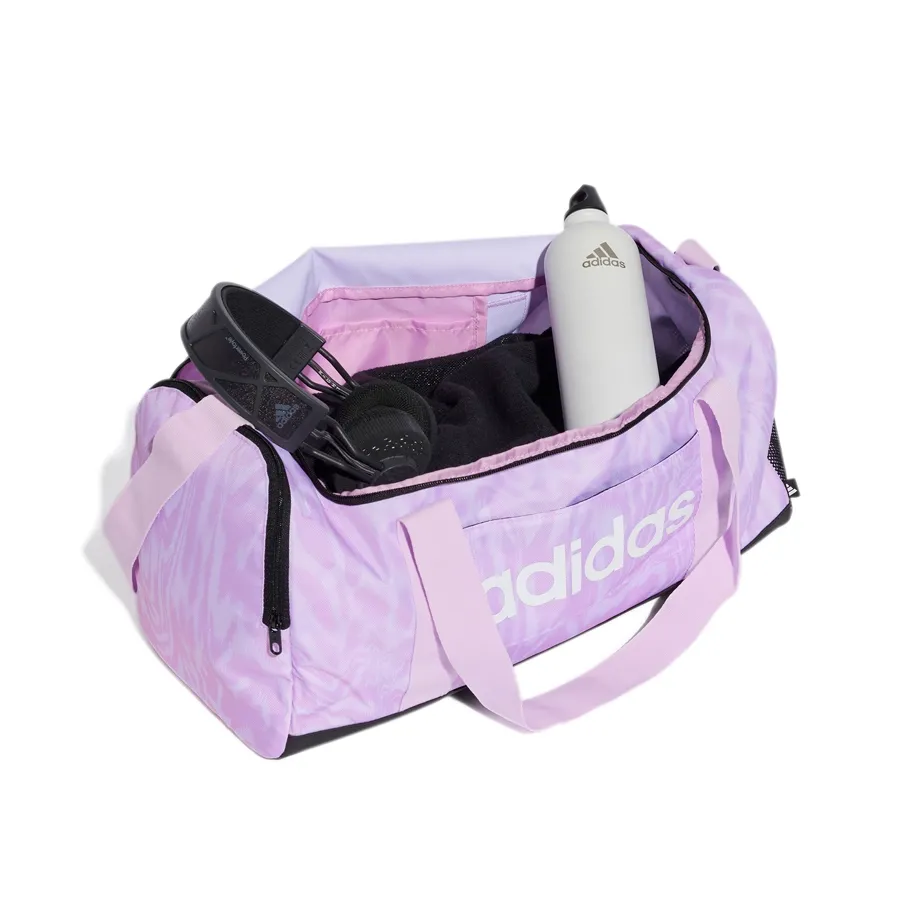 Imagen 1 de 5 de Bolso Adidas Linear Graphic Duffel-ROSA/NEGRO